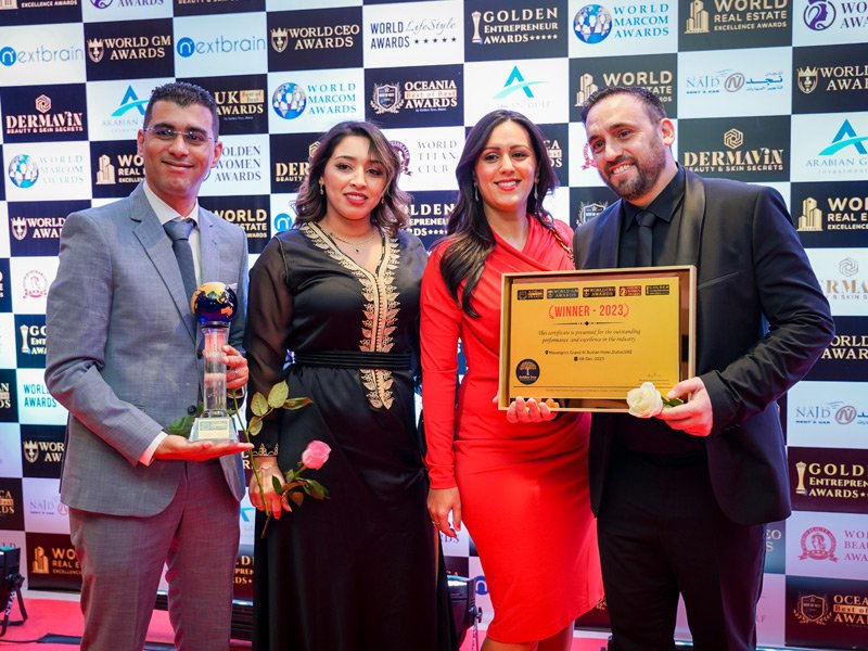 Networking at the awards